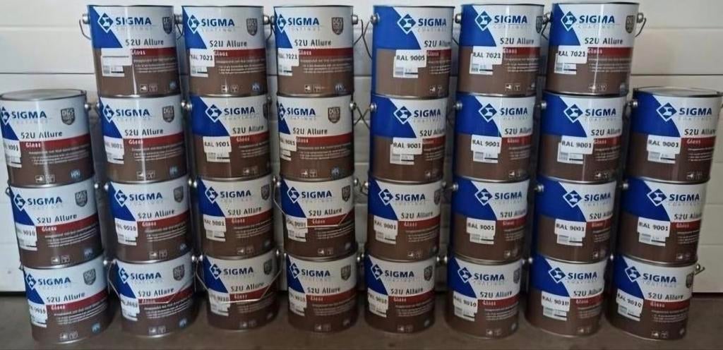 2,5L Sigma s2u Allure gloss 9010 9001 9016 9003 9002 7016., Ophalen of Verzenden, Nieuw, Wit
