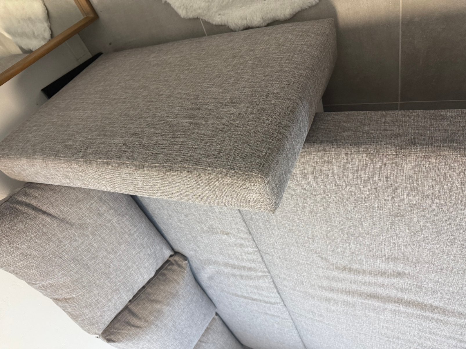 Foto 6 van FRIHETEN 3-zits slaapbank, Faringe lichtgrijs sofabed