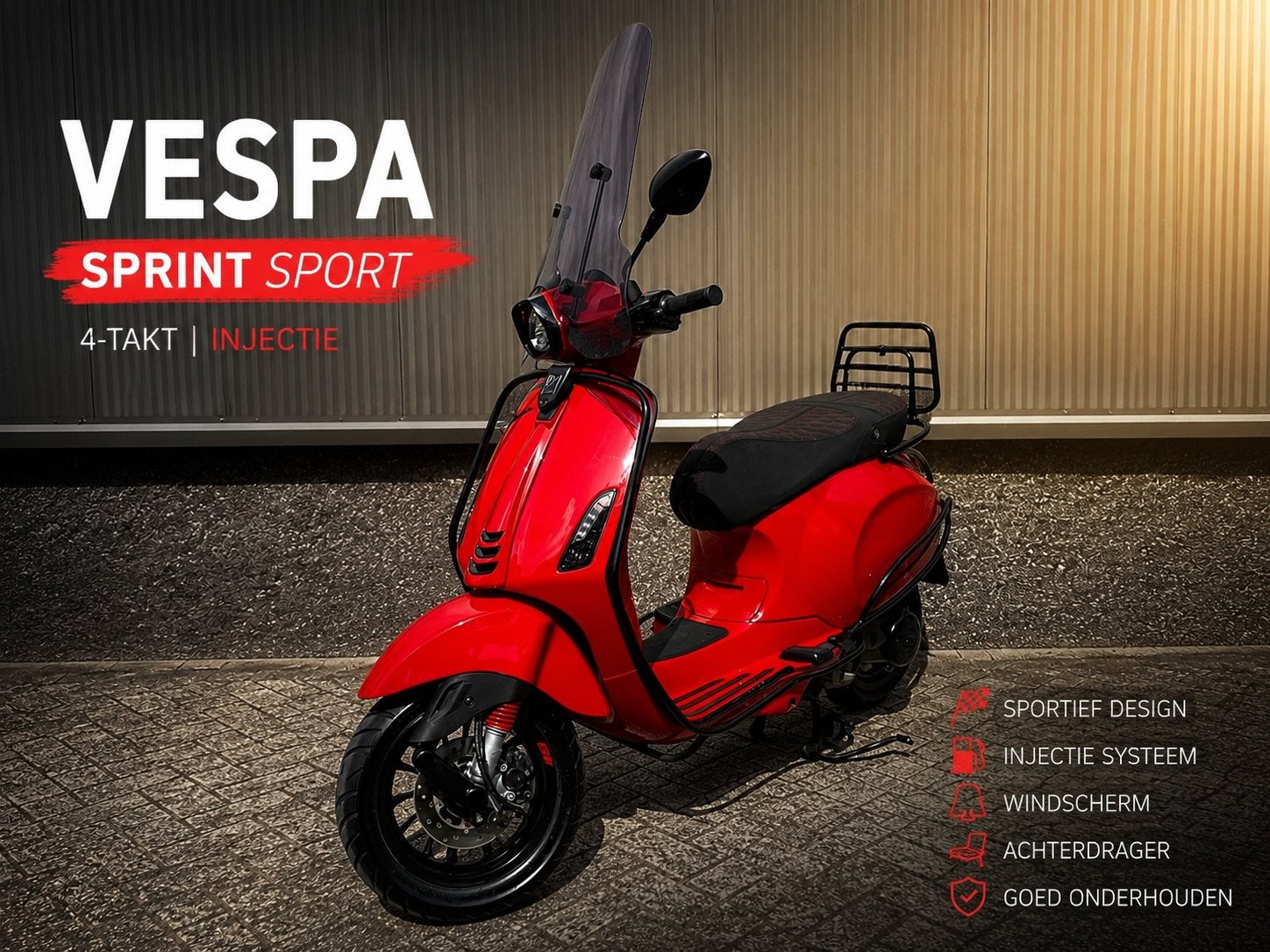 Vespa Sprint uit 2020 - Zeer goede staat, Fietsen en Brommers, Scooters | Vespa, Ophalen, Overige modellen, Zo goed als nieuw