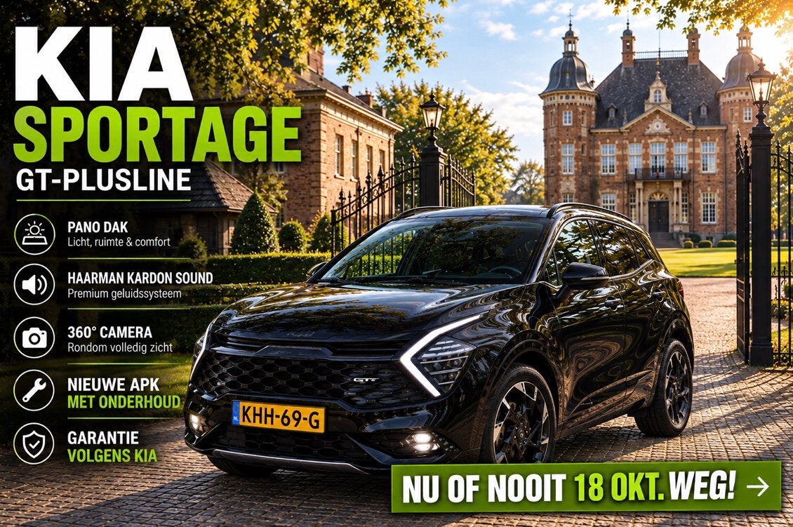Kia Sportage GT-PlusLine 265pk Plug-in Hybrid AT6 4WD 2022, Auto's, Automaat, Zwart, 4 cilinders, 179 pk