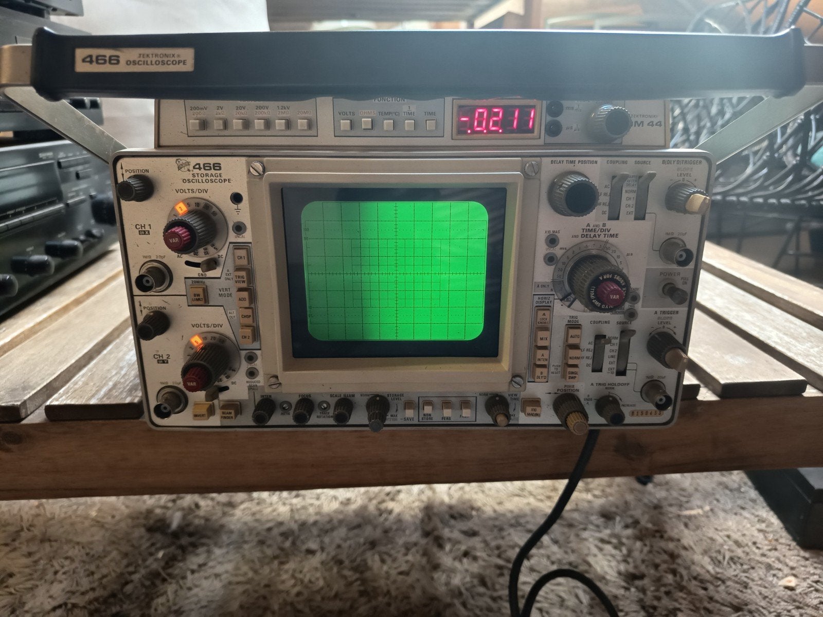 Tektronix 466 Analoge Oscilloscoop, Ophalen