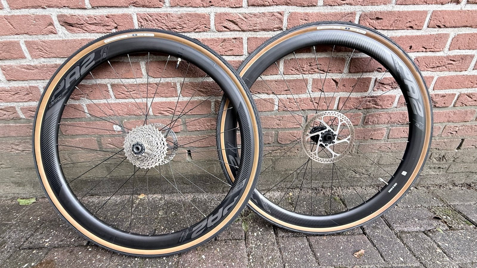 Wielset Disc incl.cassette 11-32  en NIEUWE banden Panaracer, Gravelbike, Zo goed als nieuw, Aluminium, Ophalen