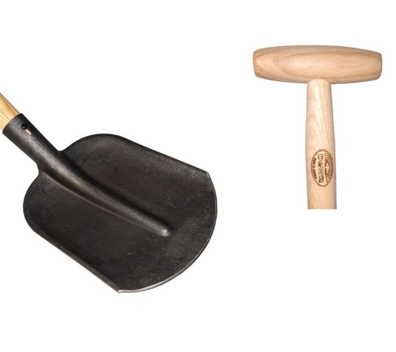 Drents schep 1/2 gebogen essen houten T-steel 100cm, Ophalen of Verzenden, Nieuw, Schop, De Wit/Batse