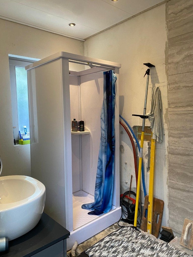 nooddouche - tijdelijke douche, Ophalen, Gebruikt, Douche