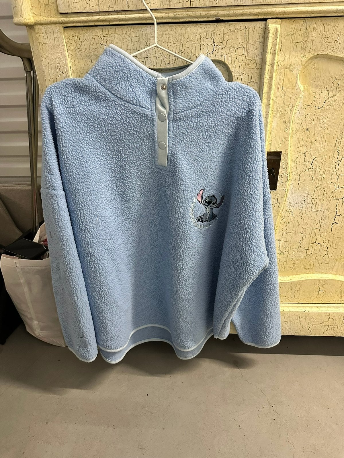 Fleece vest Stitch, Verzenden, Nieuw, Maat 38/40 (M), Blauw