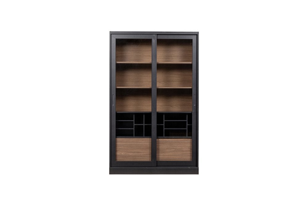 Woood vitrinekast James, Huis en Inrichting, 100 tot 150 cm, 200 cm of meer, Ophalen of Verzenden, Zo goed als nieuw
