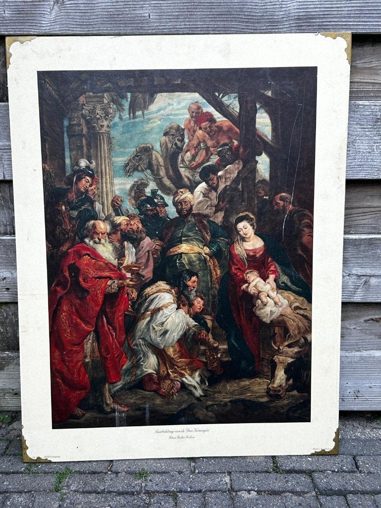 Serie schoolplaten van beroemde schilderijen, Ophalen of Verzenden, Natuur en Biologie