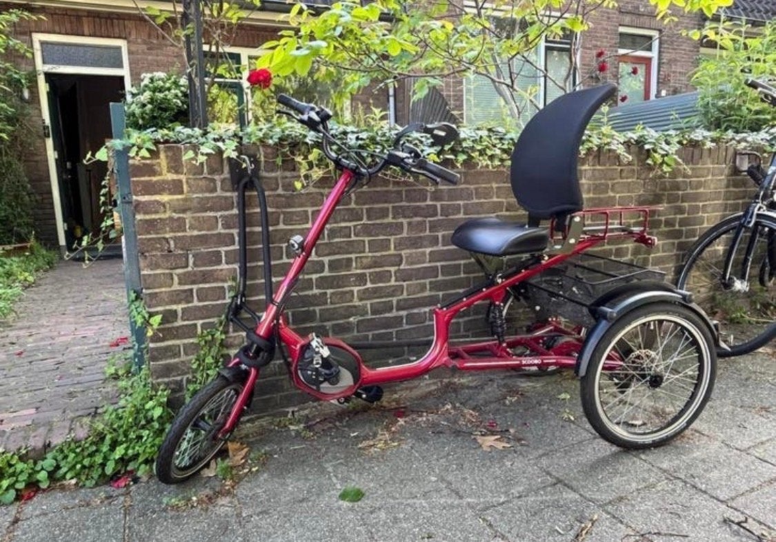 Scoobo driewieler met Bosch Active Line Plus motor, Fietsen en Brommers, Ophalen of Verzenden, Zo goed als nieuw, Schijfrem
