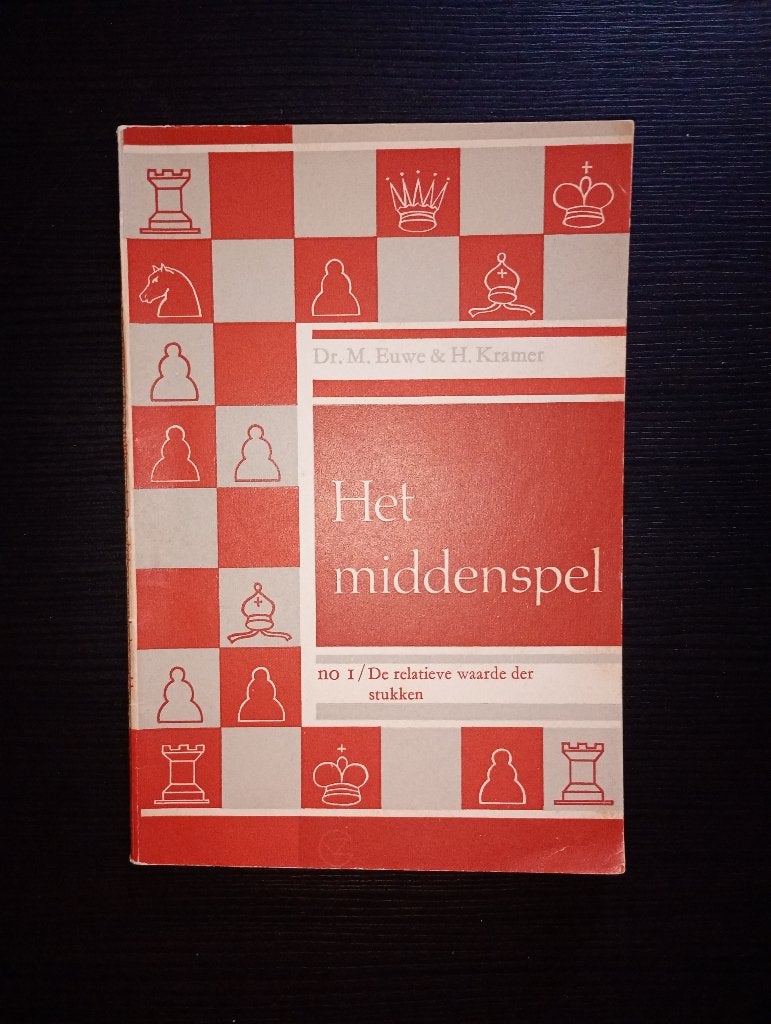 schaken Het middenspel 8 rood, Ophalen of Verzenden, Minder dan 500 stukjes, Zo goed als nieuw, Schaken