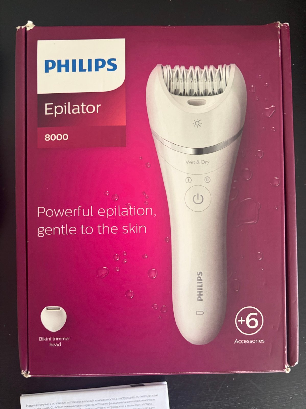 Philips Epilator 8000 - Krachtige en zachte ontharing, Ophalen of Verzenden, Zo goed als nieuw, Scheren en Epileren