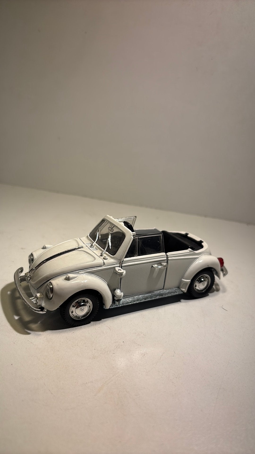 Volkswagen kever white  cabriolet polistil 1.24, Hobby en Vrije tijd, Overige merken, Ophalen of Verzenden, A, A