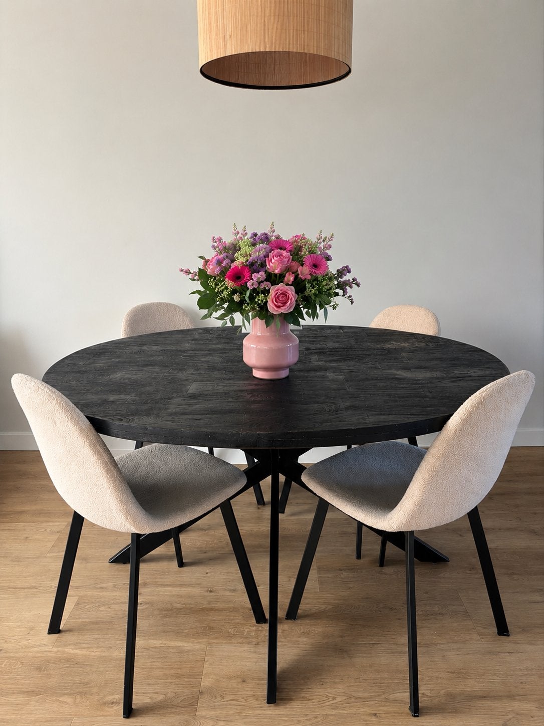 Eettafel 140cm, Huis en Inrichting, Tafels | Eettafels, Ophalen, Gebruikt, Rond, 100 tot 150 cm