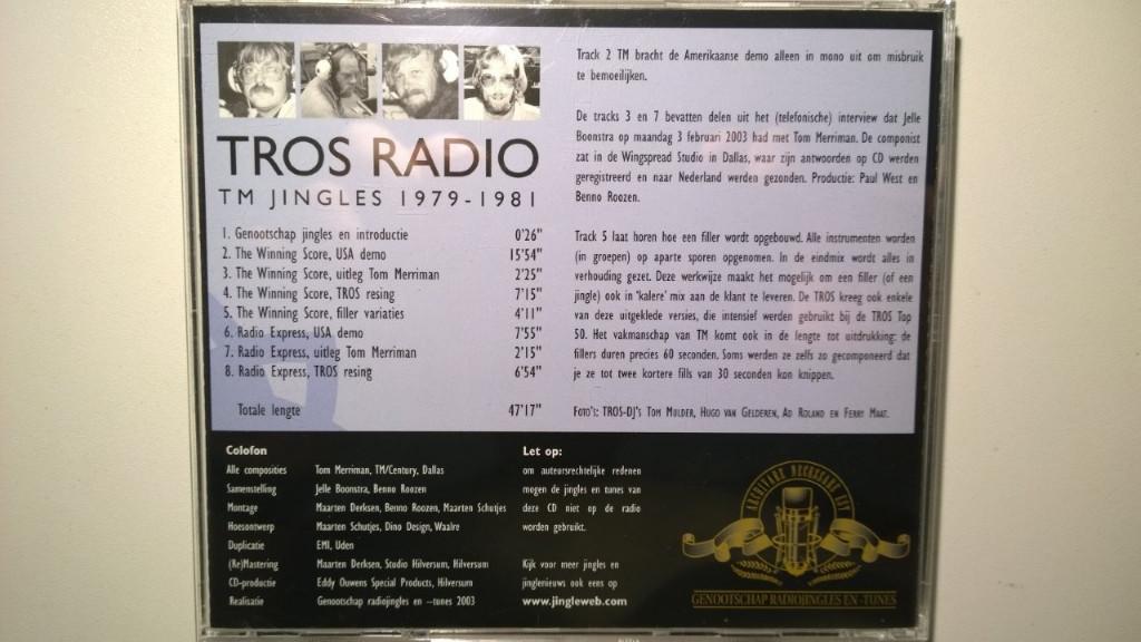 Tros Radio TM Jingles 1979-1981, Ophalen of Verzenden, Zo goed als nieuw