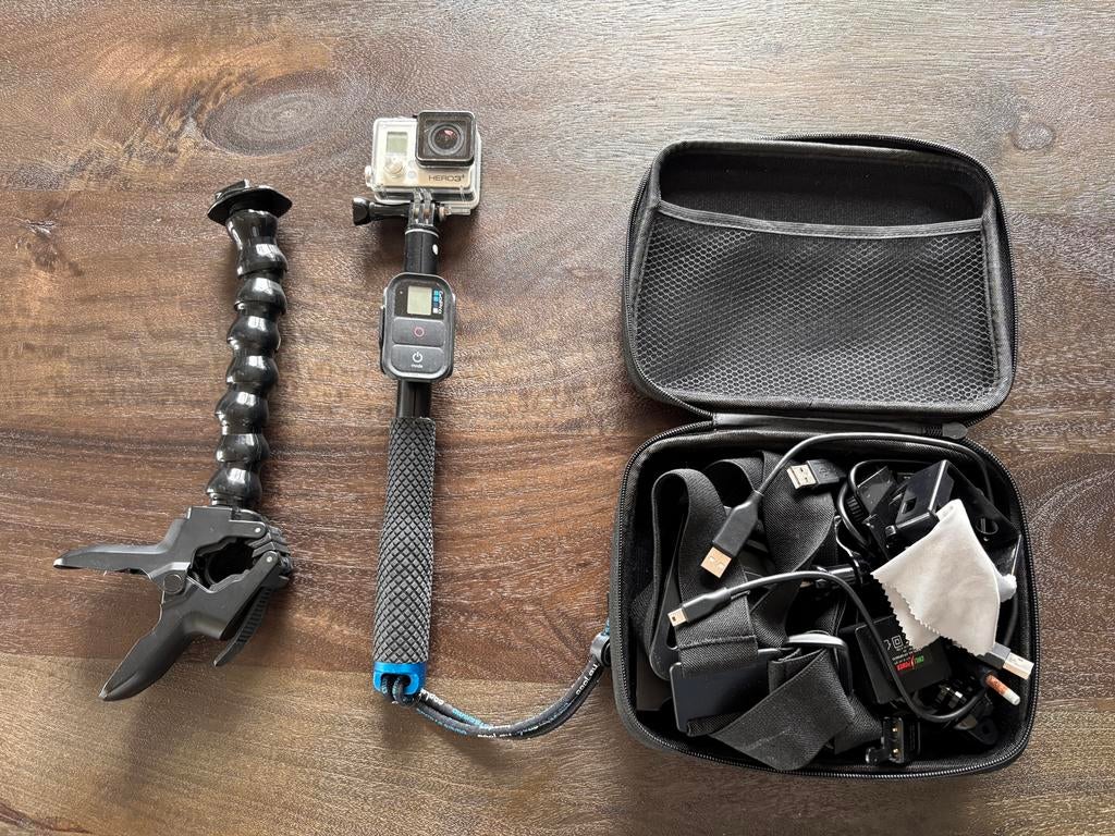 GoPro Hero 3+ incl. accessoires, Audio, Tv en Foto, Actiecamera's, Ophalen of Verzenden, Zo goed als nieuw, GoPro