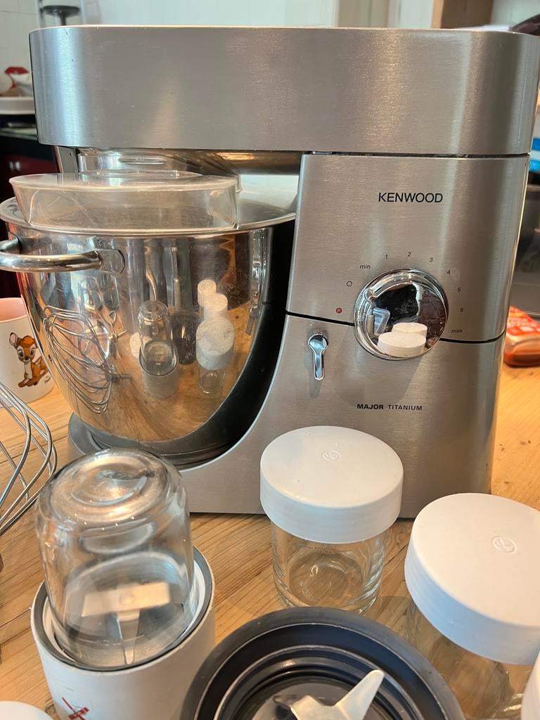 Kenwood major Titanium pack KMM023, Minder dan 1 liter, Ophalen, Gebruikt, 3 snelheden of meer