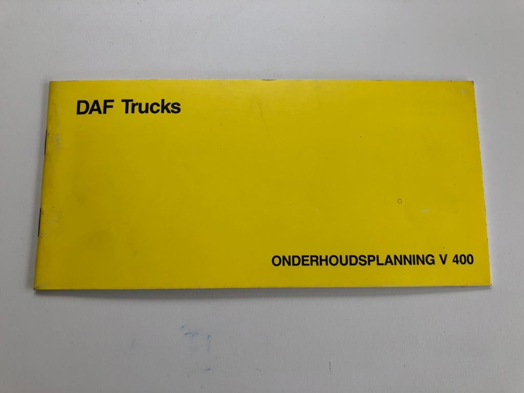 Ongebruikt onderhoudsboekje DAF V400, Ophalen of Verzenden, Zo goed als nieuw, Overige merken, DAF