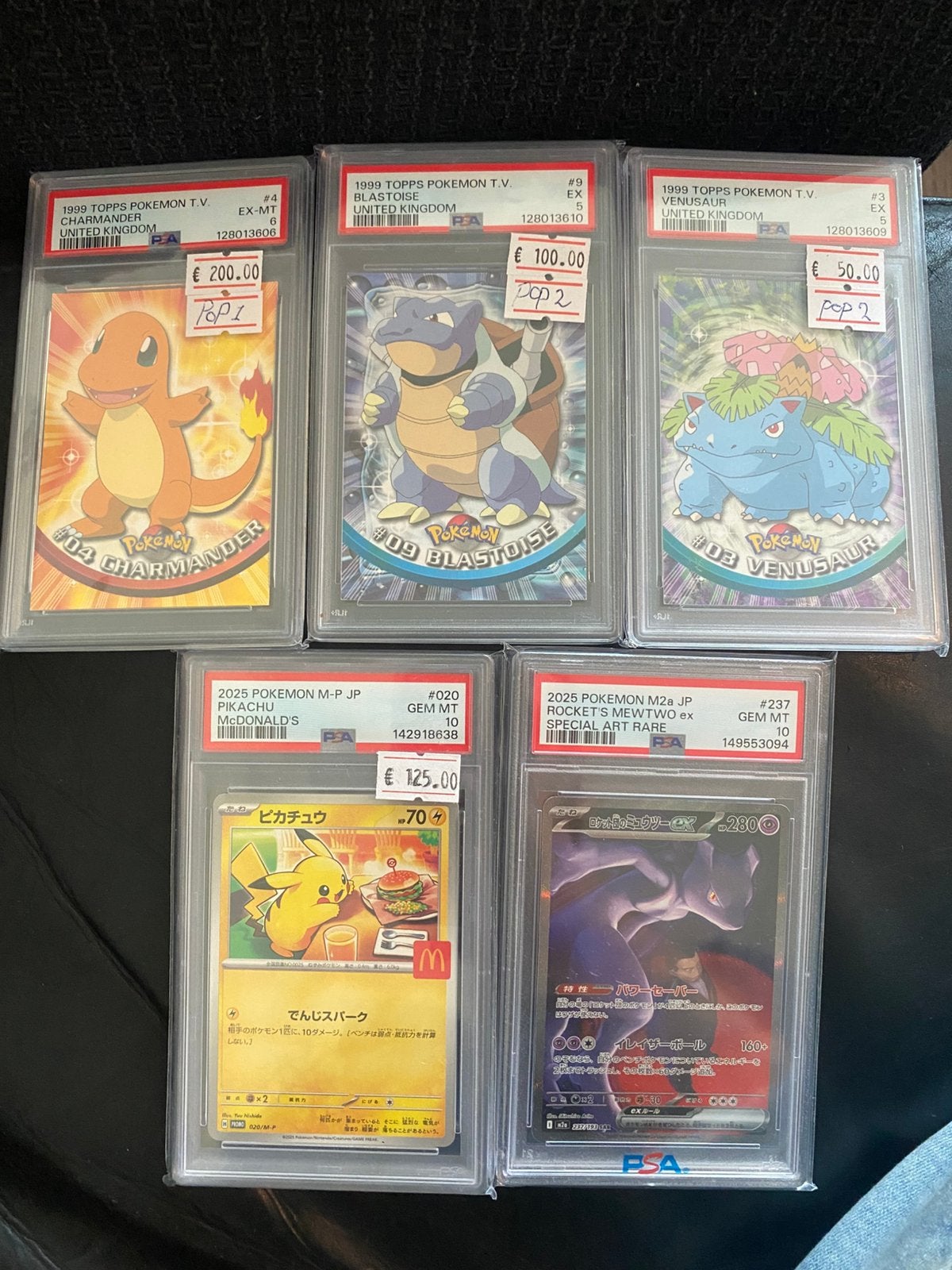 zeldzame psa slabs pokemon, Ophalen of Verzenden, Zo goed als nieuw