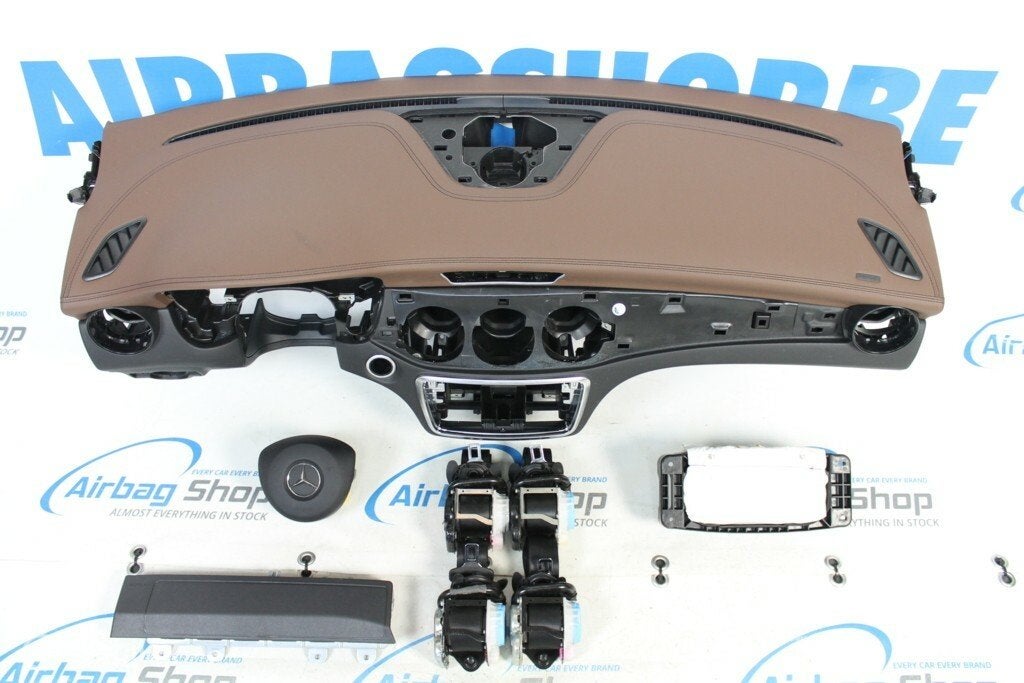 Airbag set - Dashboard bruin Mercedes GLA X156 (2014-heden), Gebruikt, Ophalen of Verzenden