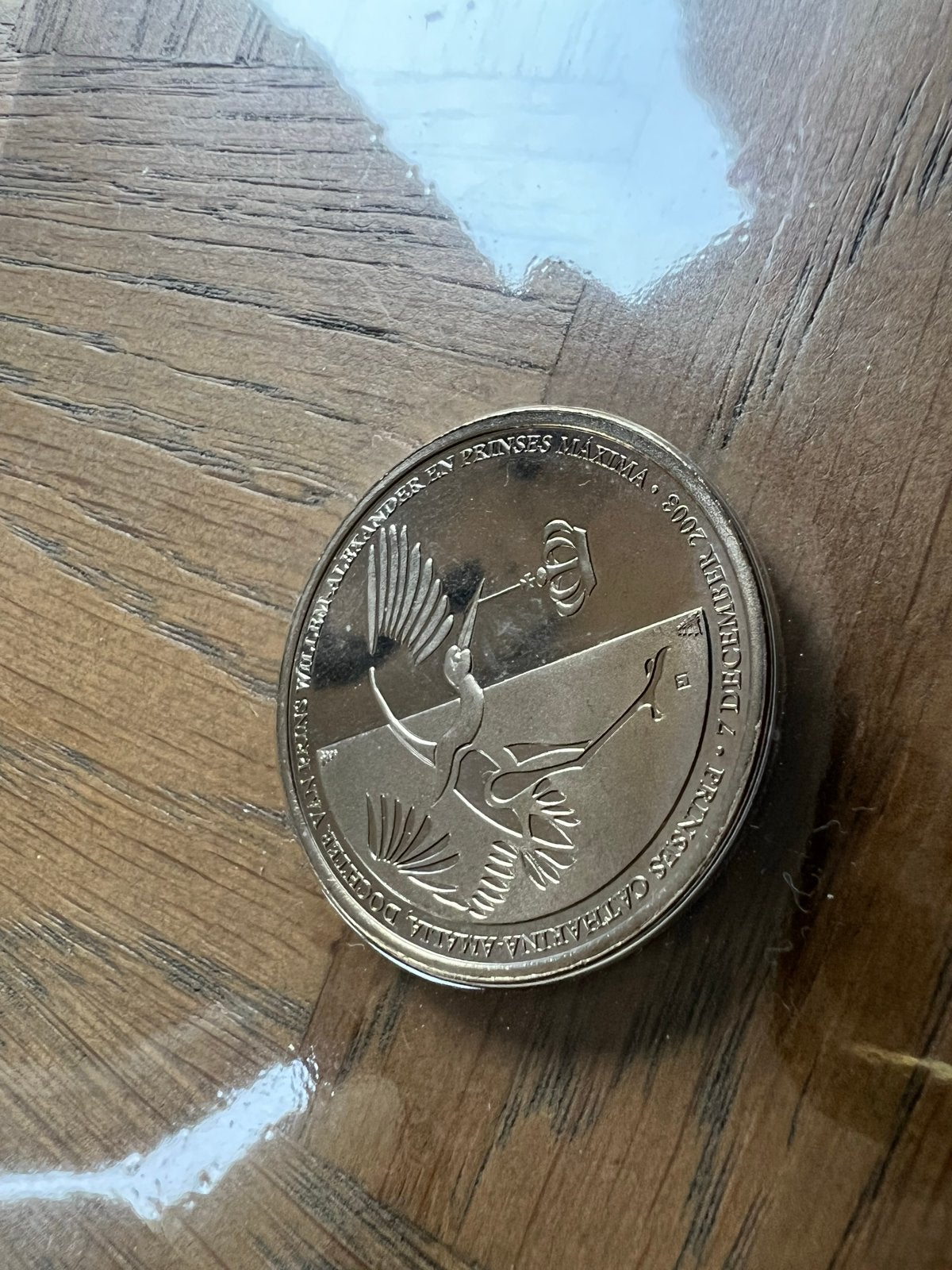 Herdenkingsmunt geboorte Prinses Catharina-Amalia, Koningin Beatrix, Euro's, Ophalen of Verzenden, Geboorte of Huwelijk