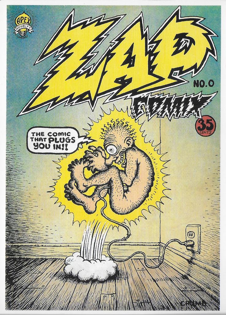 ZAP COMIX 0 Robert Crumb comic cover postcard Pomegranate, Verzamelen, Ophalen of Verzenden, 1980 tot heden, Ongelopen, Cultuur en Media