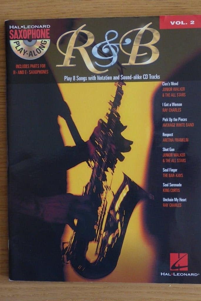 R&B SAXOPHONE +CD: Saxophone Play-Along Volume 2, Saxofoon, Ophalen of Verzenden, Zo goed als nieuw, Artiest of Componist