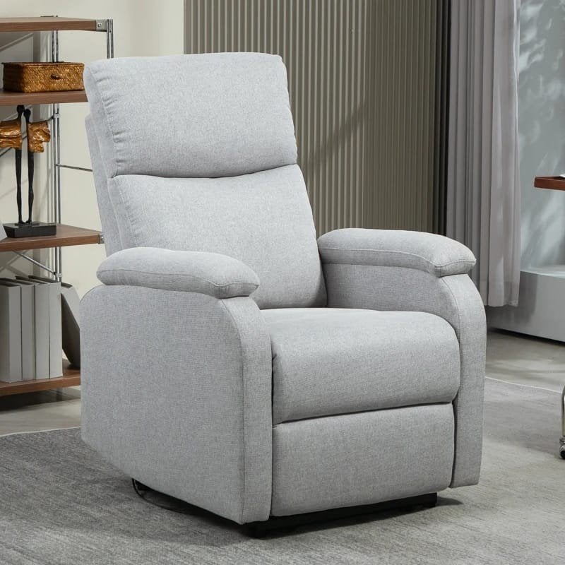 Comfortabele tv stoel relaxstoel Relaxfauteuil - Grijs Stof, Modern, Comfortabel, Nieuw, Ophalen of Verzenden, Eén