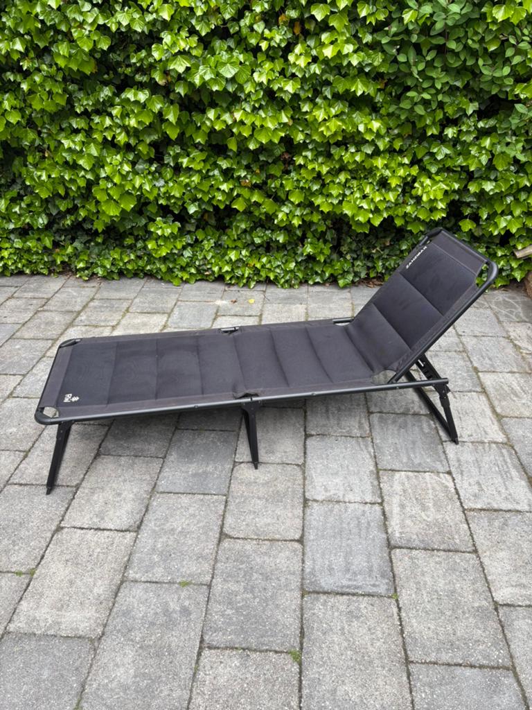 Ligbed merk Zanzibar, Tuin en Terras, Ligbedden, Ophalen, Gebruikt, Aluminium, Verstelbaar