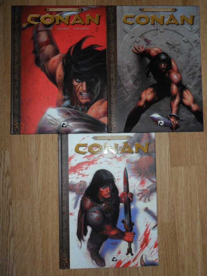 Serie Reeks CONAN HC_01-03 DARK DRAGON / R Howard Collectie, Boeken, Meerdere stripboeken, Ophalen of Verzenden, Gelezen