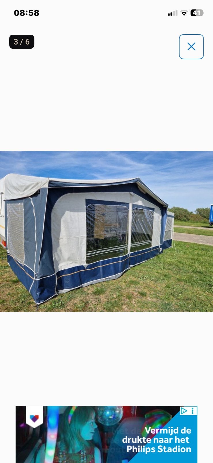 Voortent dorema, Caravans en Kamperen, Tenten, Ophalen of Verzenden