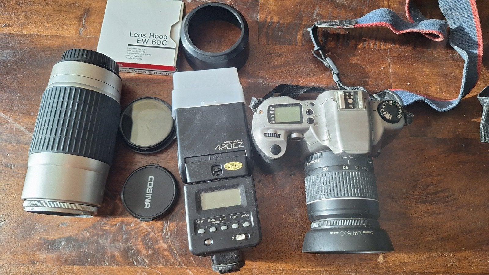 Canon EOS 3000 analoge spiegelreflex camera, Audio, Tv en Foto, Ophalen of Verzenden, Gebruikt, Spiegelreflex, Canon