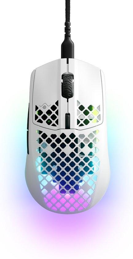 SteelSeries Aerox 3 Gaming Muis - Bedraad - Wit, Computers en Software, Muizen, Muis, Gebruikt, Gaming muis, Ophalen of Verzenden