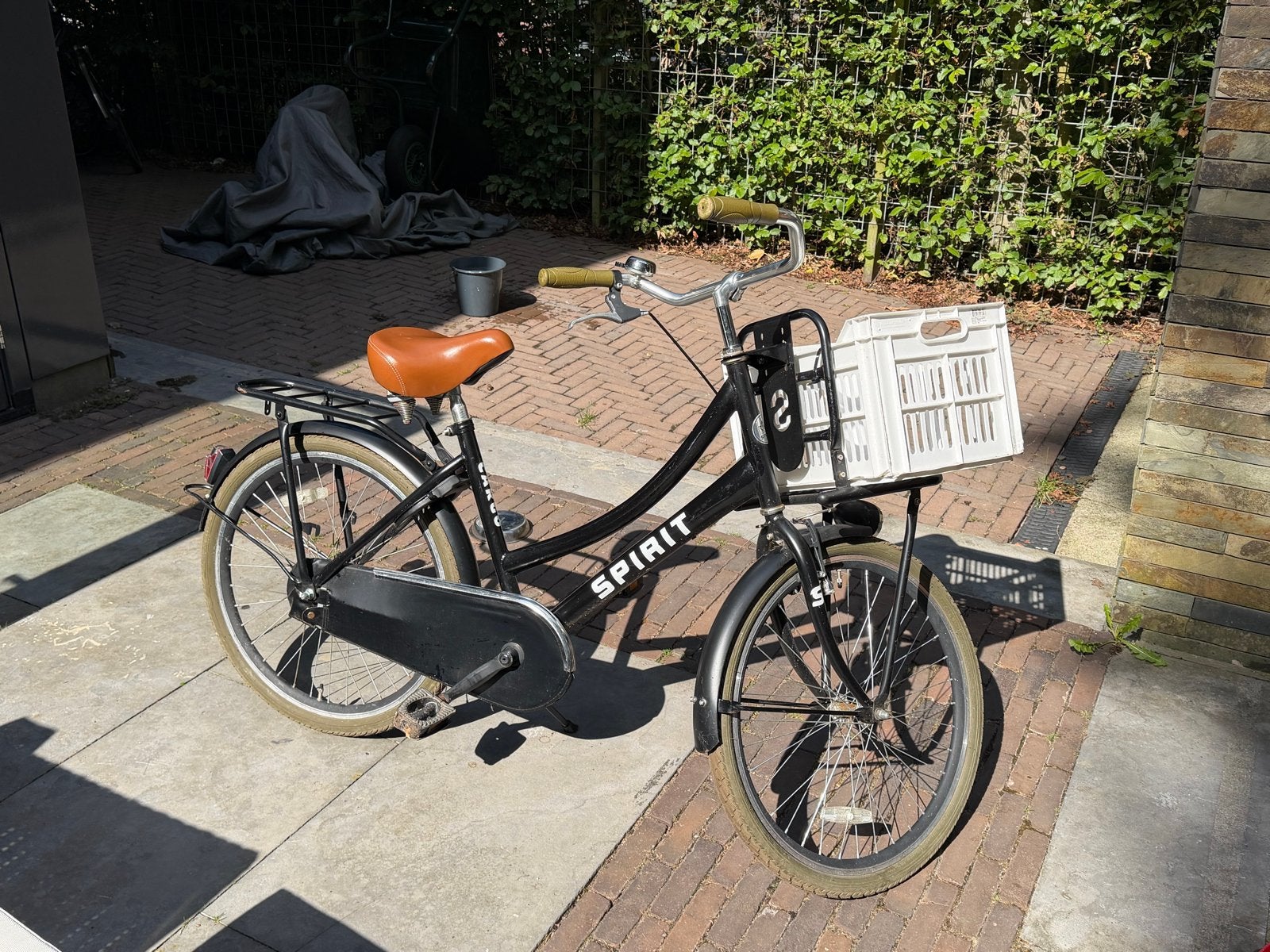 Spirit meisjesfiets met krat, Ophalen, Terugtraprem, Handrem, Gebruikt