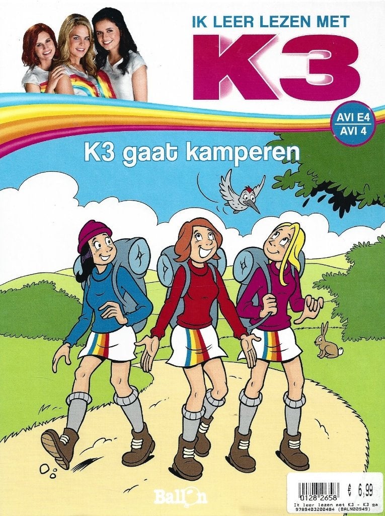 Ik leer lezen met K3 - K3 gaat kamperen - ZGAN, 5 of 6 jaar, Fictie algemeen, Jongen of Meisje, Ophalen of Verzenden