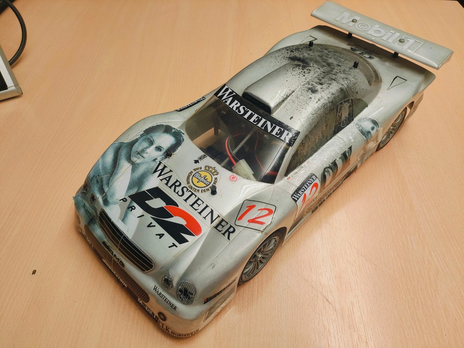 Tamiya TL-01 RC Auto - Mercedes CLK GTR Body, Gebruikt, Auto, Groter dan 1:32, Ophalen of Verzenden