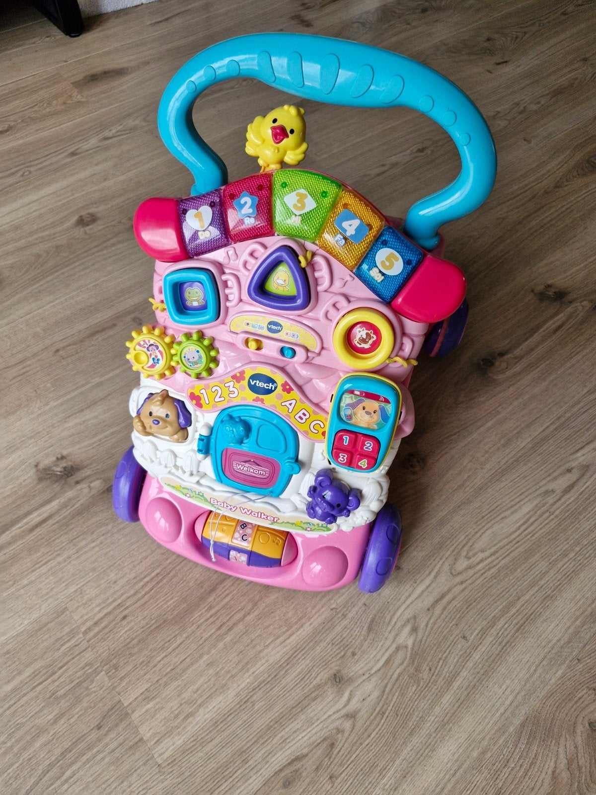 Loopwagen VTech Roze, Ophalen, Gebruikt, Overige typen, Met licht