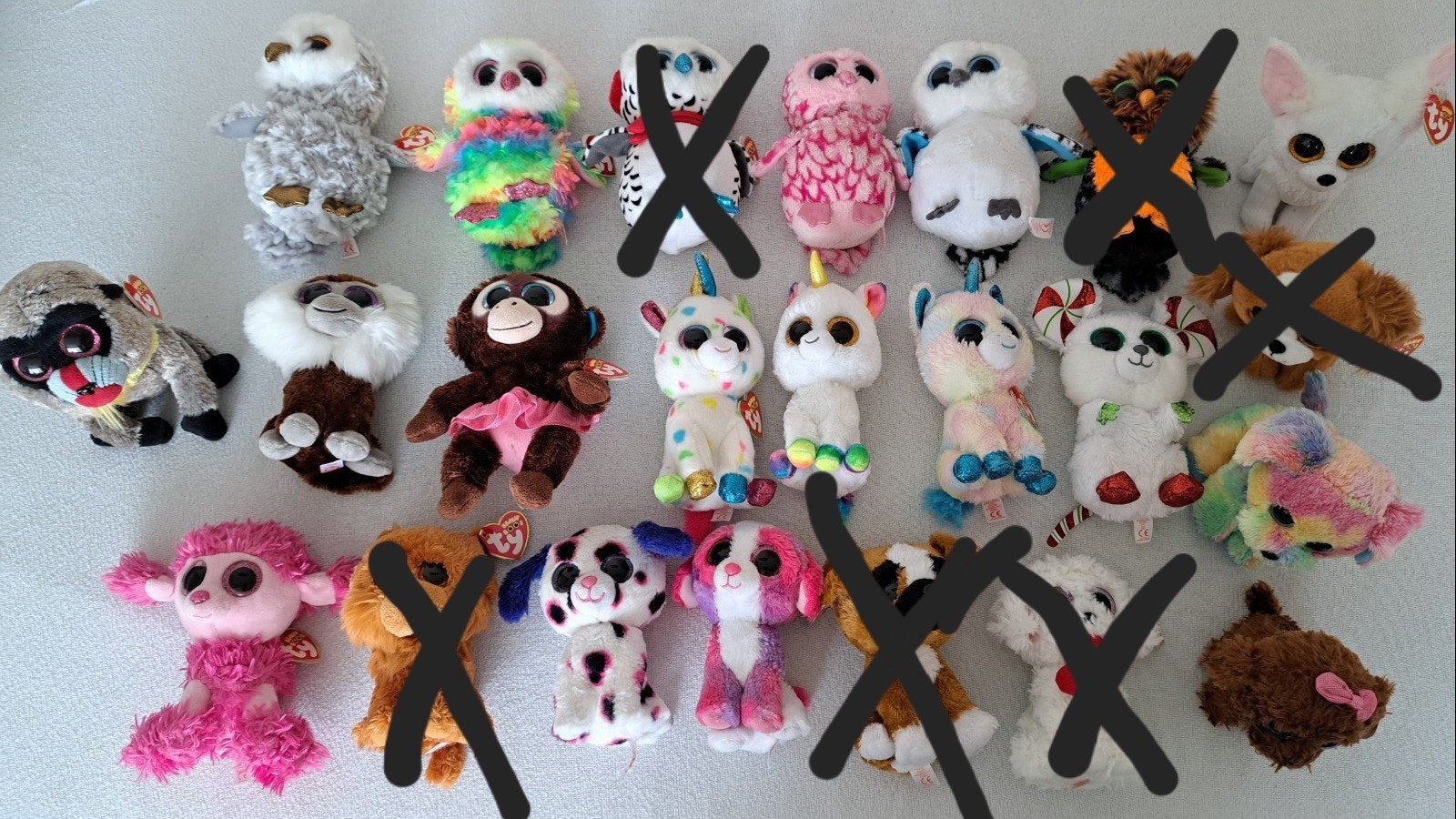 Heel veel Ty Beanie Boos knuffels (15cm), Overige typen, Ophalen of Verzenden, Zo goed als nieuw, Klein (minder dan 20 cm)