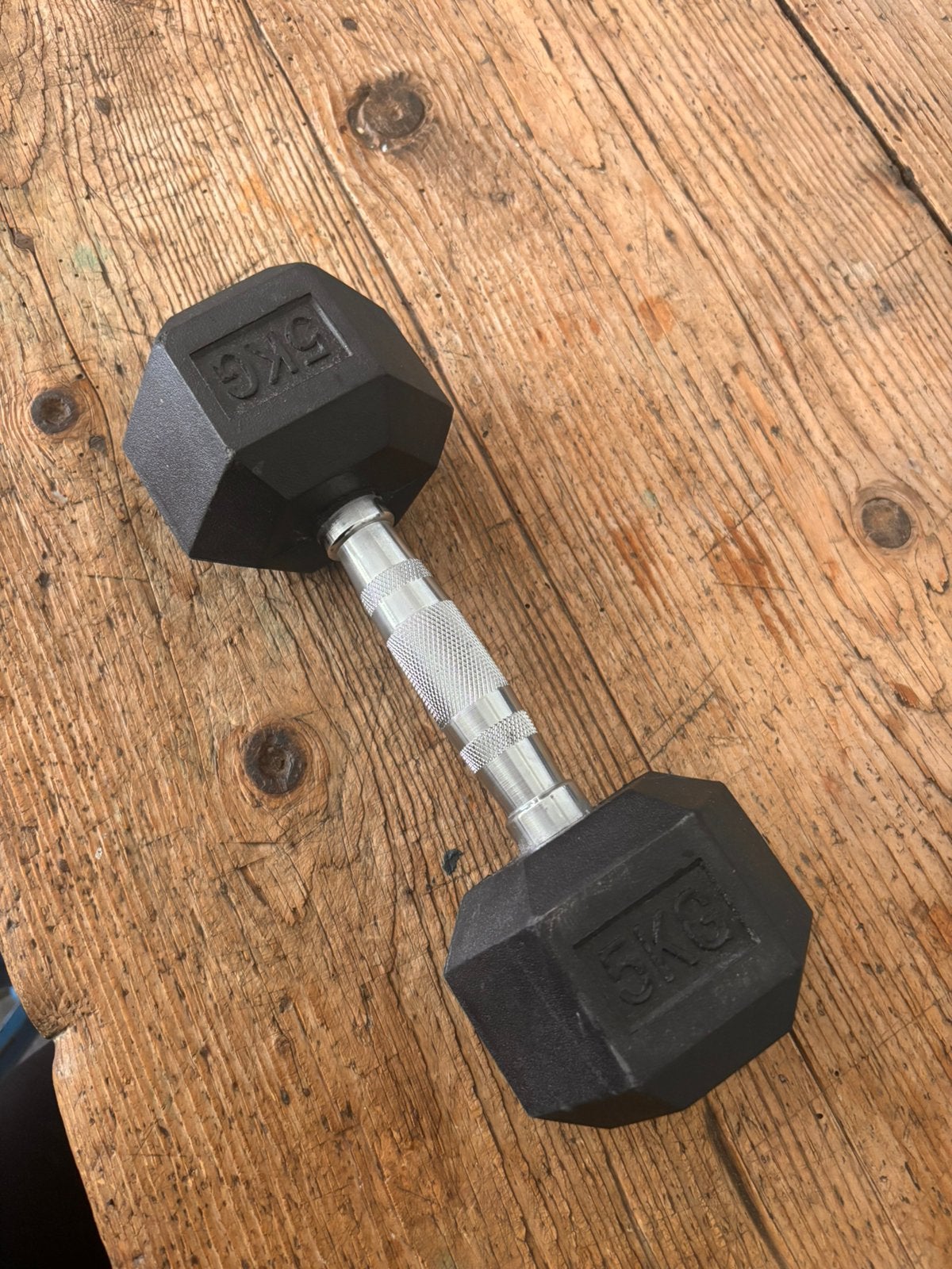 5kg gewicht, Sport en Fitness, Ophalen, Zo goed als nieuw, Dumbbell