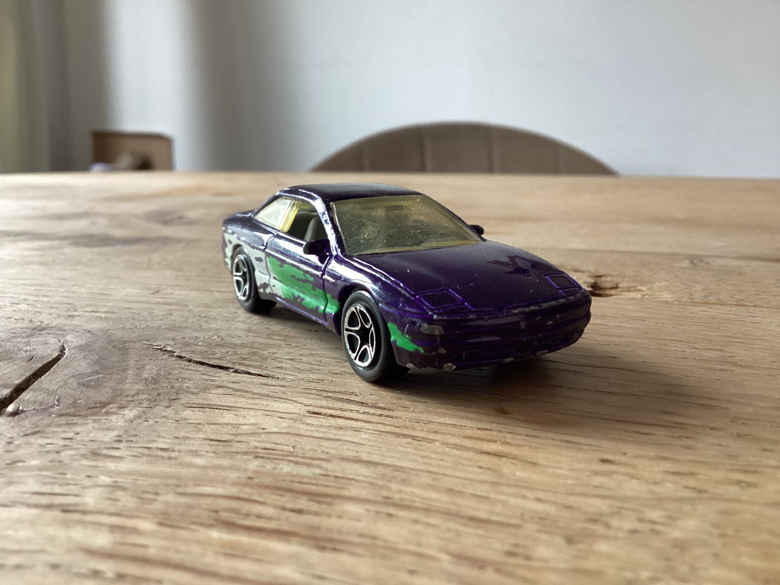 Matchbox Ford Probe 1:59 (1996) – Paars – Made in China, Ophalen of Verzenden, Gebruikt, Auto