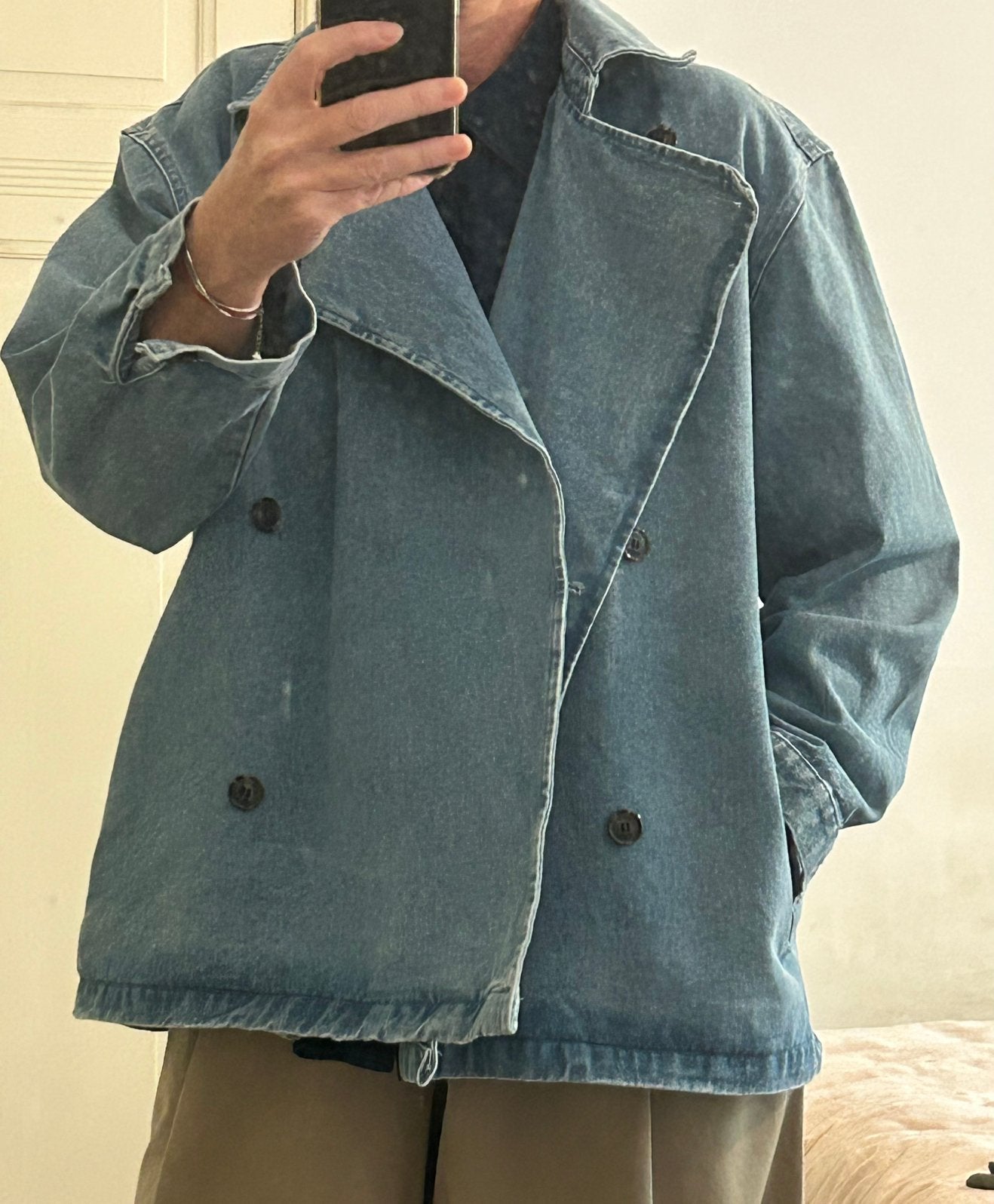 ÂME Antwerp oversized jeansjack 38, Verzenden, Zo goed als nieuw, Maat 38/40 (M), Blauw