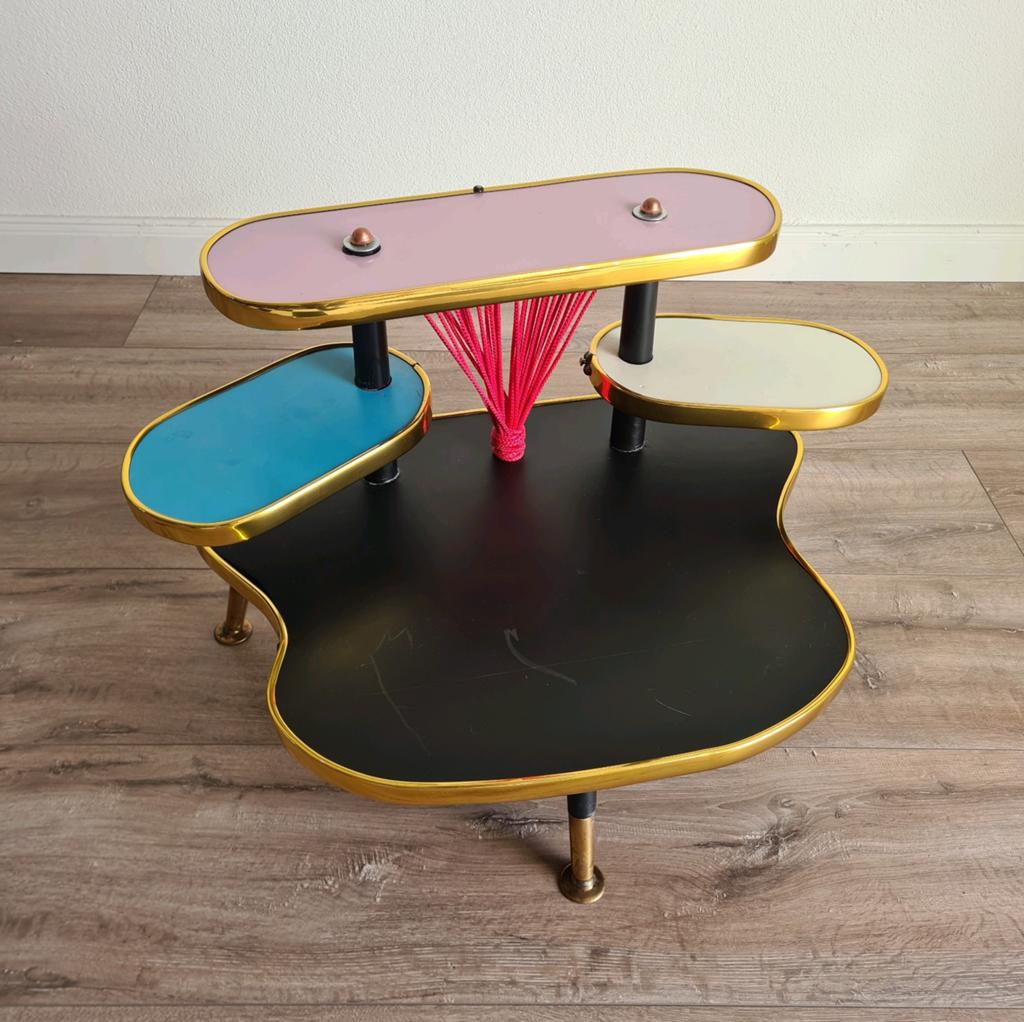 Vintage retro tafel plantentafel planten bijzettafel, Ophalen of Verzenden, Huis en Inrichting