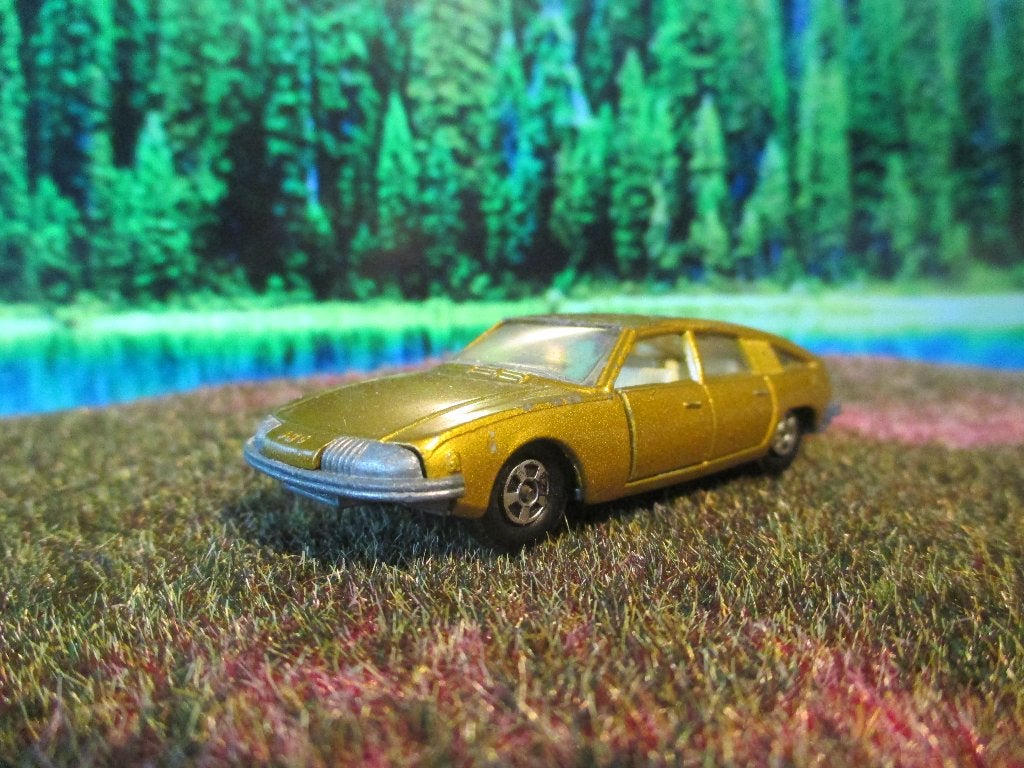 1:64 BMC 1800 Pininfarina - Matchbox No 54 goud 1969-1970 #1, Ophalen of Verzenden, Gebruikt, Auto