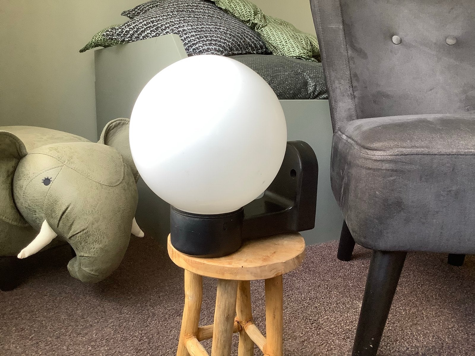 Buitenlamp met spaarlamp, zo goed als nieuw, Kunststof, Minder dan 50 watt, Wandlamp, Ophalen of Verzenden