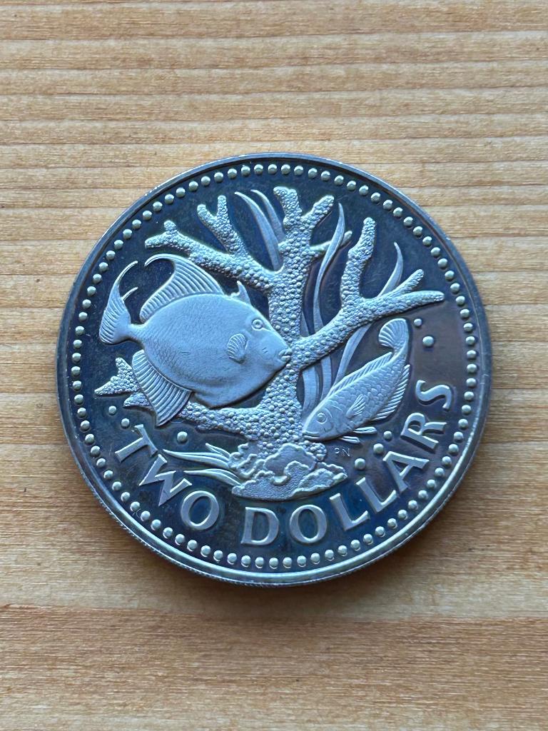 Barbados 2 dollars, 1974, Ophalen of Verzenden, Buitenland, Bankbiljetten