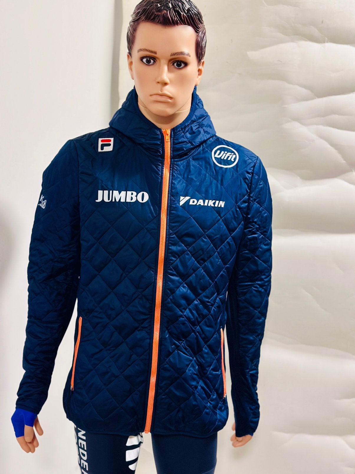 Sportkleding sportjas winterjas skijas donsjas jas maat XL, Blauw, Maat 56/58 (XL), Ophalen of Verzenden, Zo goed als nieuw