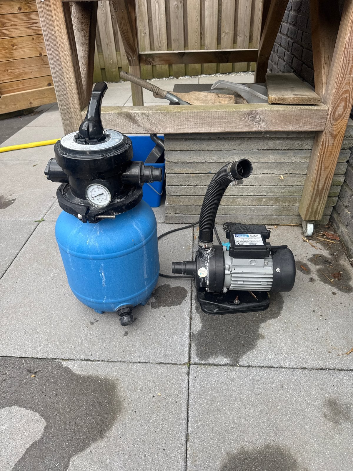 Waterland ZF-200 Zwembadpomp met zandfilter, Ophalen, Gebruikt, Zwembadpomp
