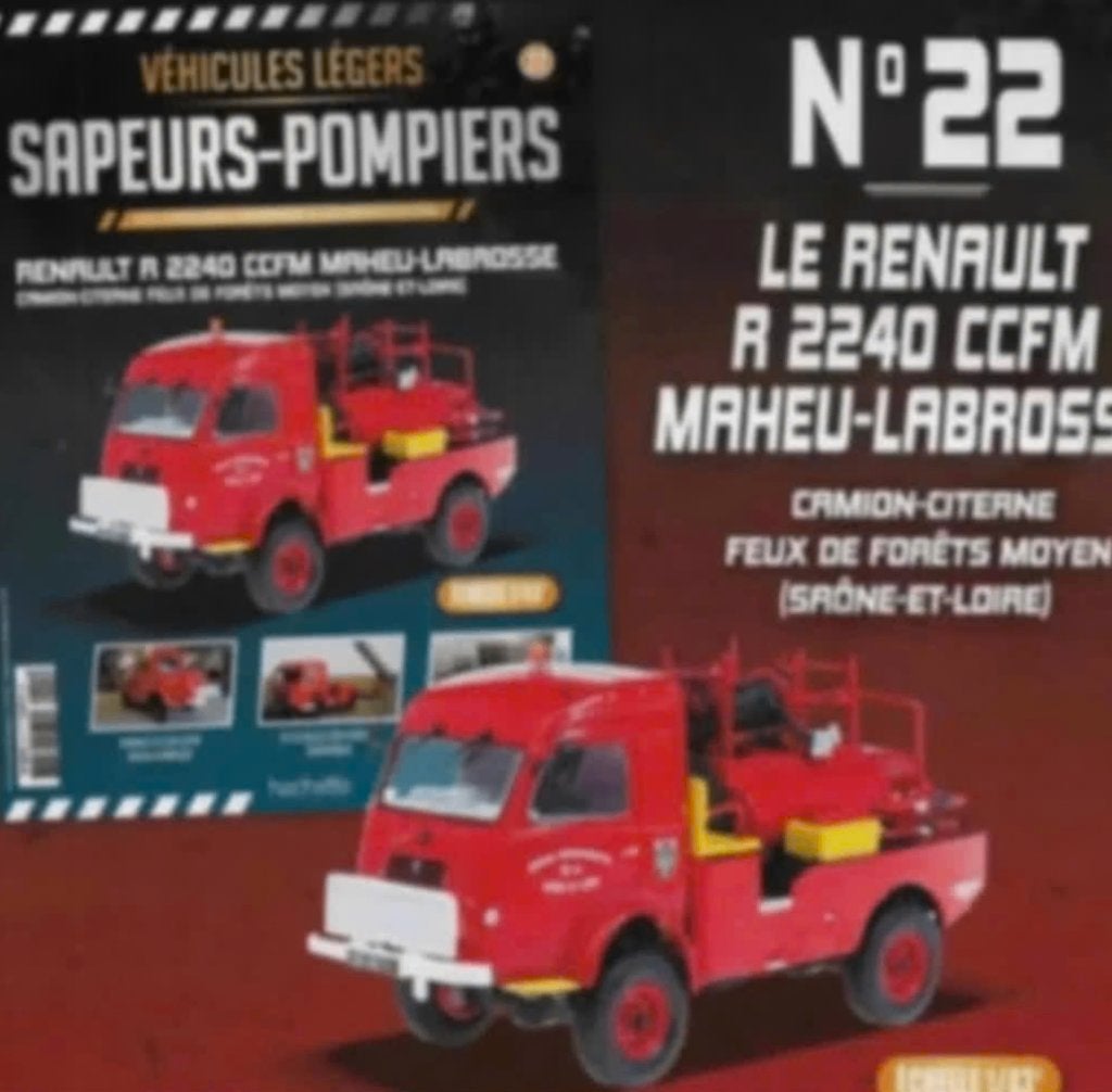 Renault R2240 4x4 CCFM Maheu Labrosse brandweer 1/43 # 22, Hobby en Vrije tijd, Verzenden, Nieuw, Bus of Vrachtwagen, Overige merken
