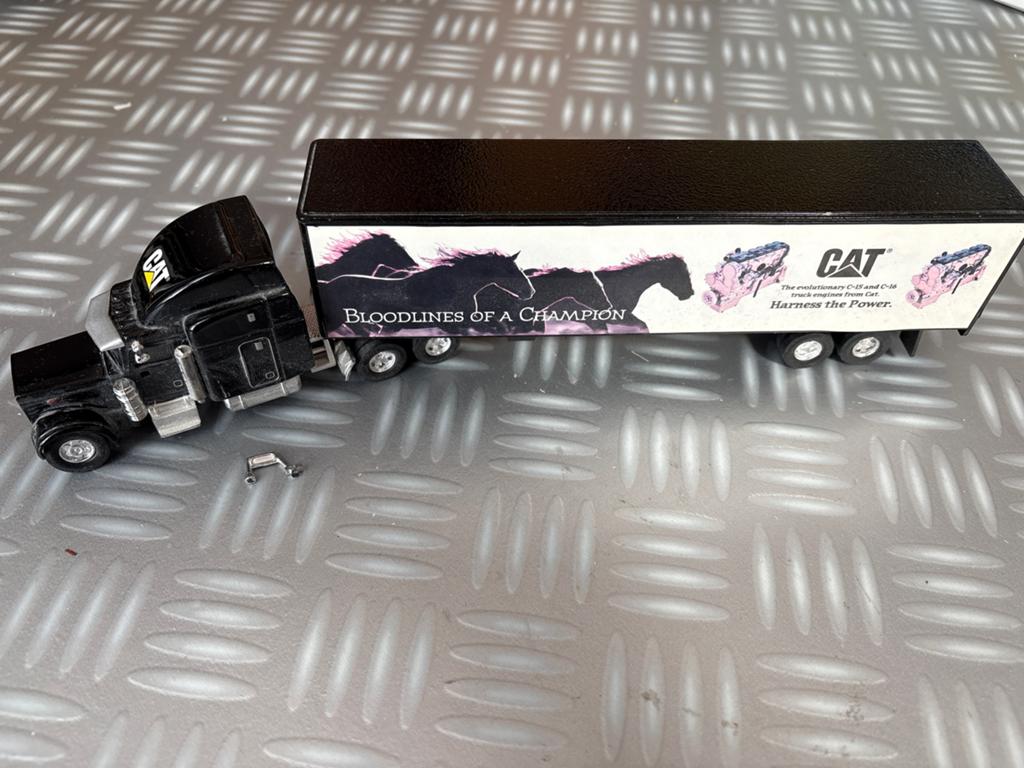 CAT Vrachtwagen met Oplegger - Model, Ophalen of Verzenden, Zo goed als nieuw