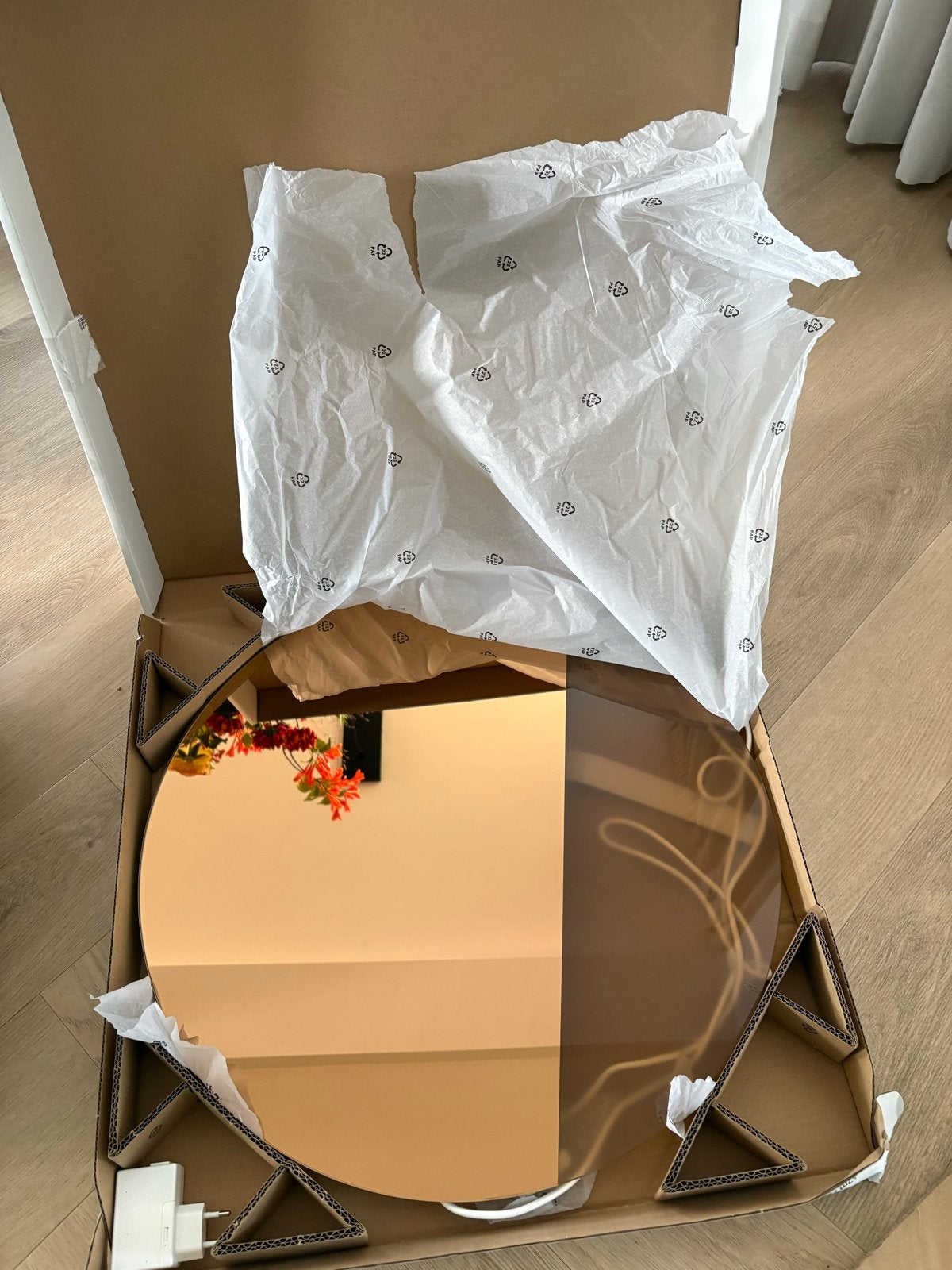 IKEA Varmblixt LED spiegel Sabine Marcelis, Ophalen, Rond, Nieuw, 75 tot 100 cm
