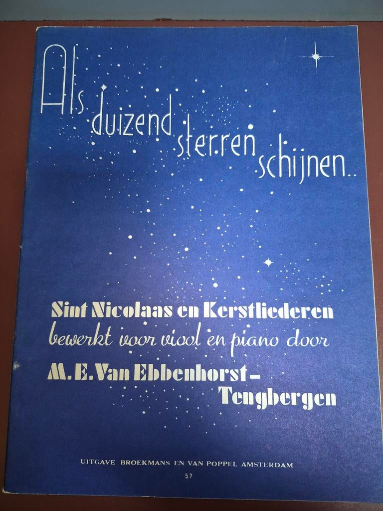 Als duizend sterren schijnen - St Nicolaas en Kerstliederen, Gebruikt, Klassiek, Ophalen of Verzenden, Viool of Altviool