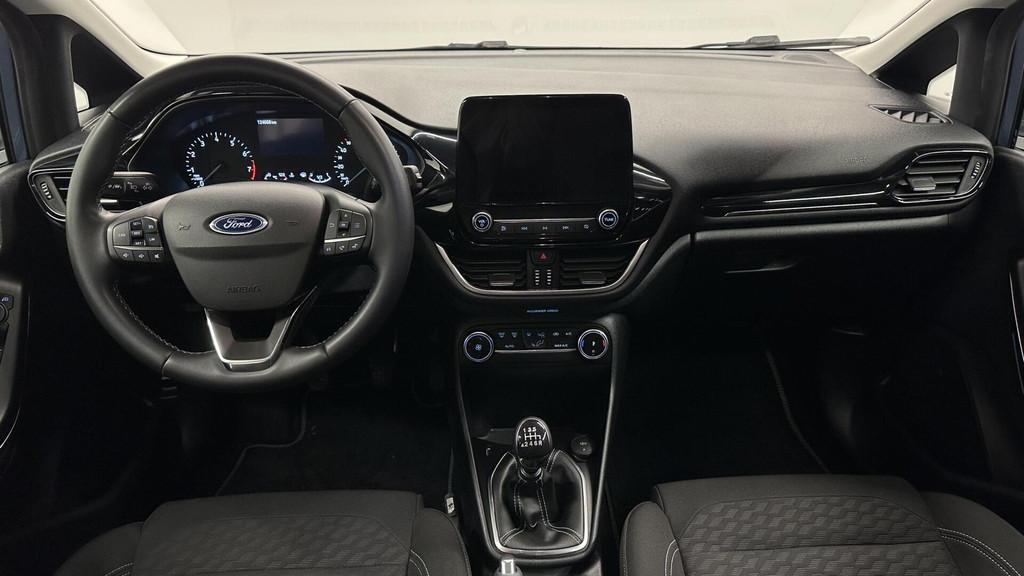 Ford Fiesta 1.0 EcoBoost Hybrid Titanium NAVI CRUISE CARPLAY, Voorwielaandrijving, Gebruikt, Blauw, 49 €/maand